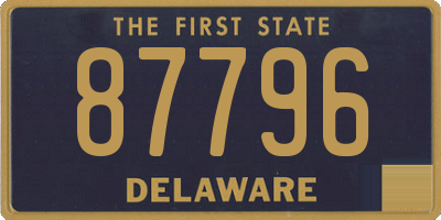 DE license plate 87796