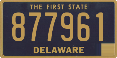 DE license plate 877961