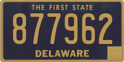 DE license plate 877962