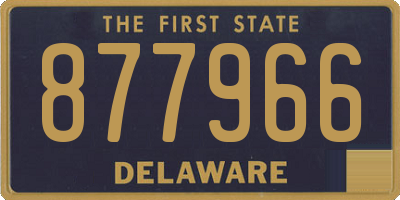 DE license plate 877966