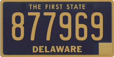 DE license plate 877969