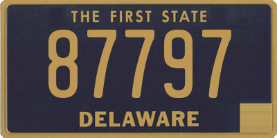DE license plate 87797
