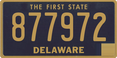 DE license plate 877972