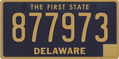 DE license plate 877973
