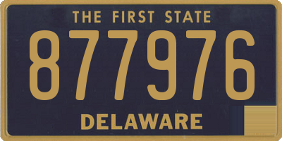 DE license plate 877976
