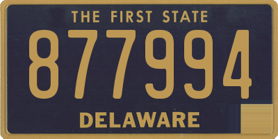 DE license plate 877994