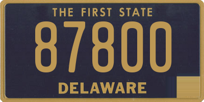 DE license plate 87800
