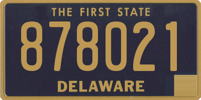 DE license plate 878021