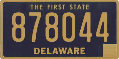 DE license plate 878044