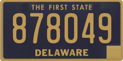 DE license plate 878049