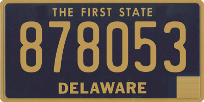 DE license plate 878053
