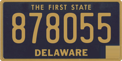 DE license plate 878055