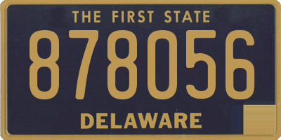 DE license plate 878056