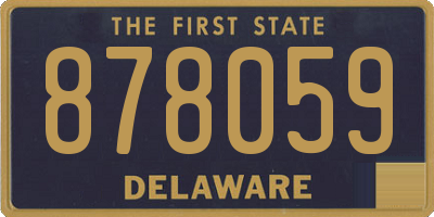 DE license plate 878059