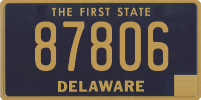 DE license plate 87806