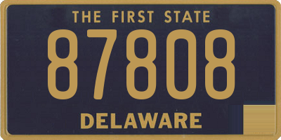 DE license plate 87808