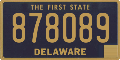 DE license plate 878089