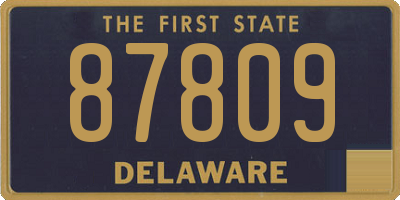 DE license plate 87809