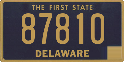 DE license plate 87810