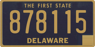 DE license plate 878115