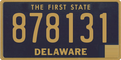 DE license plate 878131
