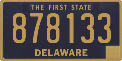 DE license plate 878133