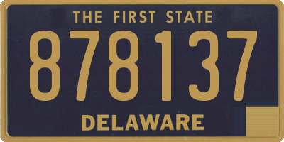 DE license plate 878137