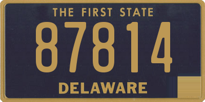 DE license plate 87814