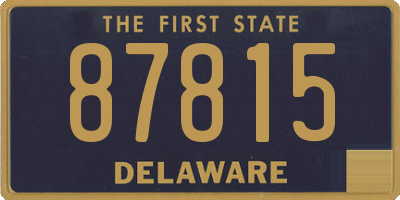 DE license plate 87815