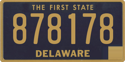 DE license plate 878178