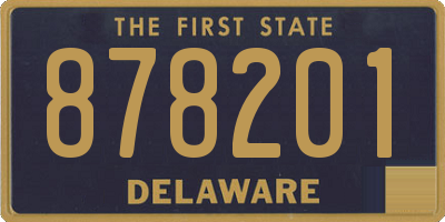 DE license plate 878201