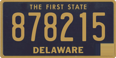 DE license plate 878215