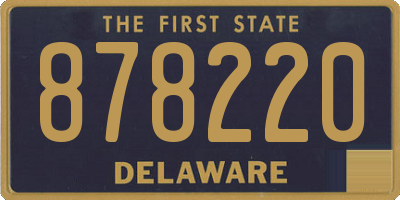DE license plate 878220
