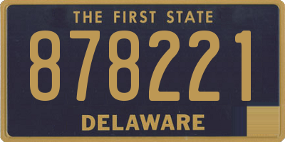 DE license plate 878221