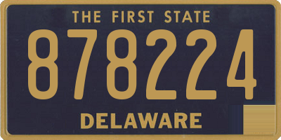 DE license plate 878224