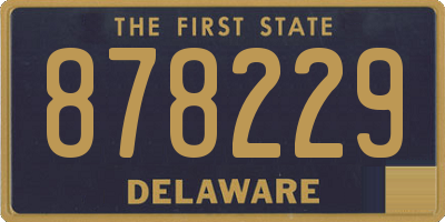 DE license plate 878229