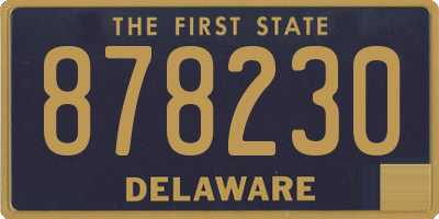 DE license plate 878230