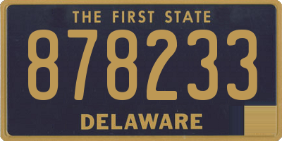 DE license plate 878233