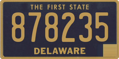 DE license plate 878235