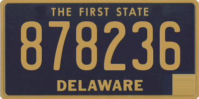 DE license plate 878236