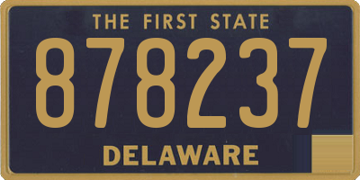 DE license plate 878237