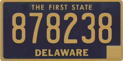DE license plate 878238
