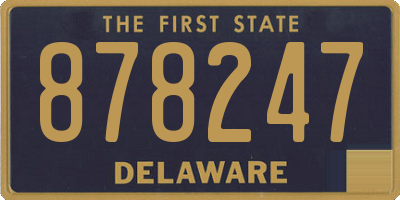DE license plate 878247