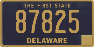 DE license plate 87825