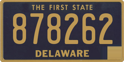 DE license plate 878262