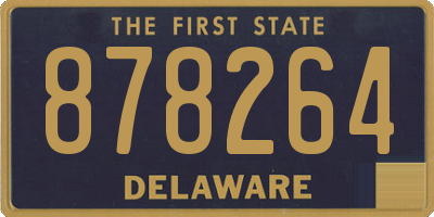 DE license plate 878264