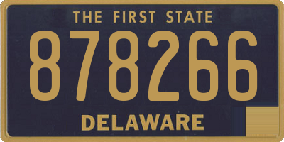 DE license plate 878266