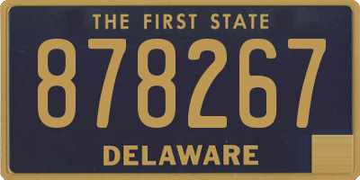 DE license plate 878267