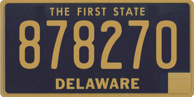 DE license plate 878270