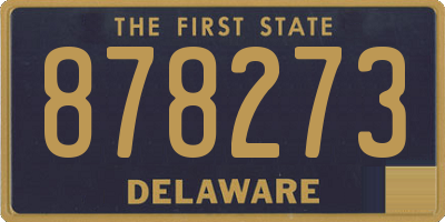 DE license plate 878273